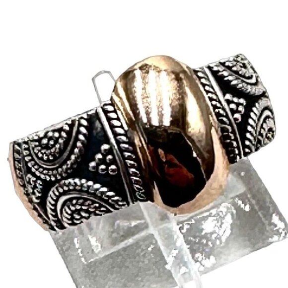 Suarti BA Womens Ring18K Gold 925 Sterling Silver Size 6 Best Jewelry Gift - Picture 2 of 4